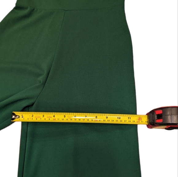 EUC Missguided Stretchy Forest Green Criss-cross Wide Leg Jumpsuit Size 8 - Picture 10 of 14